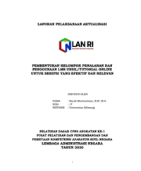 Pembentukan Kelompok Penalaran Dan Penggunaan LMS Unsil/Tutorial Online Untuk Skripsi Yang Efektif Dan Relevan (Universitas Siliwangi)