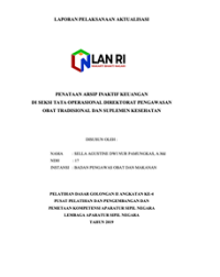Penataan Arsip Inaktif Keuangan Di Seksi Tata Operasional Direktorat Pengawasan Obat Tradisional Dam Suplemen Kesehatan (BPOM)