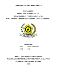Sibular-Keu Penunjang Pembuatan SPJ Belanja Beban Pengeluaran APBD Pada OPD Kecamatan Sungailiat Kabupaten Bangka (TERBAIK)