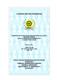 Peningkatan Fungsi Dinas Sebagai Basis Pelayanan Asuransi Ternak Melalui Peran Serta Inseminator Di Dinas Peternakan dan Perikanan Kabupaten Ciamis