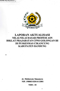Nilai-Nilai Dasar Profesi ASN di Puskesmas Cikancung
