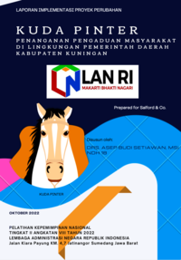 KUDA PINTER (Kuningan Data Pusat Informasi Terpadu); Penanganan Pengaduan Masyarakat di Lingkungan Pemerintah Daerah Kabupaten Kuningan