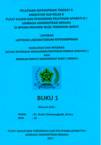 Akselerasi Dan Integrasi Sistem Informasi Manajemen Notifikasi Kinerja (Simanja) Bikin Gerakan Empati Masyarakat Sakit (Gemas) (Dinas Kesehatan Kabupaten Serdang Bedagai)