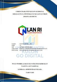 UMKM Cisaranten Kulon Go Digital Sebagai Upaya Peningkatan Kualitas UMKM Di Kota Bandung