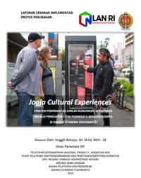Jogja Cultural Experiences; Strategi Peningkatan Jumlah Kunjungan Wisatawan Melalui Penguatan Citra Pariwisata Berbasis Budaya Di Daerah istimewa Yogyakarta (Dinas Pariwisata DIY) (TERBAIK 2)