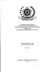 Laporan Aktualisasi Nilai-Nilai Dasar Profesi ASN di LAN Bandung
