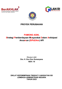 PAMONG AGNI Strategi Pemberdayaan Masyarakat Dalam Antisipasi Ancaman (SIPADAM) Api (Dinas Kebakaran dan Penanggulangan Bencana Kota Bandung)