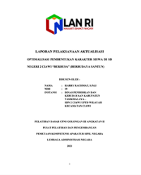 Optimalisasi Pembentukan Karakter Siswa Di SD Negeri 2 Ciawi ?Berbusa? (Berbudaya Santun) Kabupaten Tasikmalaya