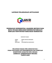 Penerapan Experiential Learning Method Pada Mata Kuliah Kebijakan Kesehatan Melalui Simulasi Penyusunan Kebijakan Kesehatan (Universitas Siliwangi)