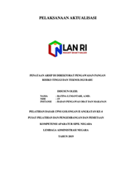 Penataan Arsip Di Direktorat Pengawasan Pangan Risiko Tinggi Dan Teknologi Baru (BPOM)