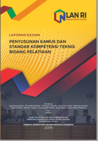 Laporan Kajian Penyusunan Kamus dan Standar Kompetensi Teknis Bidang Pelatihan