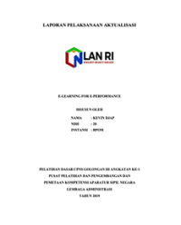 E-Learning For E-Performance (BPOM)