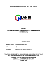 SI BISMA (Sistem Informasi Bimbingan Skripsi Manajemen Pendidikan) Universitas Negeri Jakarta