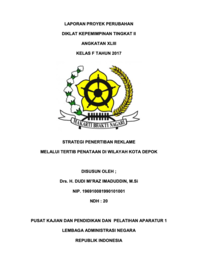 Strategi Penertiban Reklame Melalui Tertib Penataan Di Kota Depok (Satpol PP - Satuan Polisi Pamong Praja)