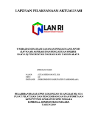 Variasi Sosialisasi Layanan Pengaduan Lapor! (Layanan Aspirasi Dan Pengaduan Online Rakyat) Dinas Komunikasi dan Informatika Pemerintah Daerah Kabupaten Tasikmalaya