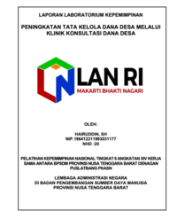 Peningkatan Tata Kelola Dana Desa Melalui Klinik Konsultasi Dana Desa (Dinas Pemberdayaan Masyarakat dan Pemerintahan Desa)