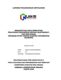 Rekapitulasi Data Penelitian, Pelayanan/Pengabdian Kepada Masyarakat, Dan Kerjasama Program Studi Teknik Elektro Universitas Siliwangi