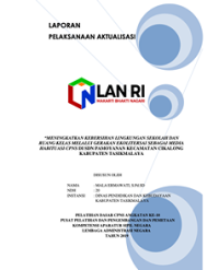 Meningkatkan Kebersihan Lingkungan Sekolah Dan Ruang Kelas Melalui Gerakan Ekolitersai Sebagai Media Habituasi CPNS Di SDN Pamoyanan Kecamatan Cikalong (Dinas Pendidikan Dan Kebudayaan Kabupaten Tasikmalaya) (TERBAIK 2)