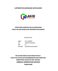 Stretching Exercise (SE) Di Lingkungan Fakultas Ilmu Kesehatan Universitas Siliwangi