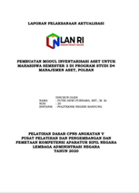 Pembuatan Modul Inventarisasi Aset Untuk Mahasiswa Semester 3 Di Program Studi D4 Manajemen Aset Politeknik Negeri Bandung