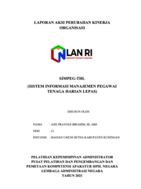 SIMPEG-THL; Sistem Informasi Manajemen Pegawai Tenaga Harian Lepas Sekretariat Daerah Kabupaten Kuningan
