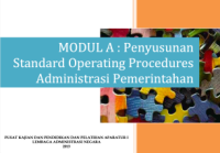 Modul A; Penyusunan Standard Operating Procedures Administrasi Pemerintahan
