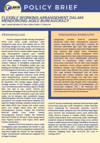 Policy Brief Flexible Working Arrangement Dalam Mendorong Agile Bureaucracy