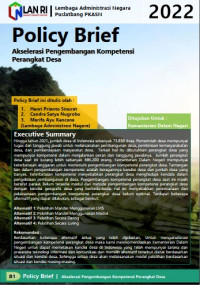 Policy Brief Akselerasi Pengembangan Kompetensi Perangkat Desa