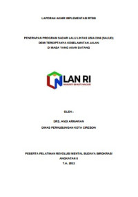 Penerapan Program Sadar Lalu Lintas Usia Dini (Salud) Demi Terciptanya Keselamatan Jalan Di Masa Yang Akan Datang (Dinas Perhubungan Kota Cirebon)