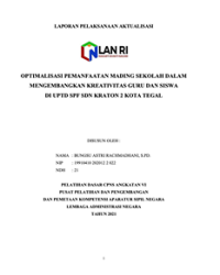 Optimalisasi Pemanfaatan Mading Sekolah Dalam Mengembangkan Kreativitas Guru Dan Siswa Di UPTD SPF SDN Kraton 2 Kota Tegal