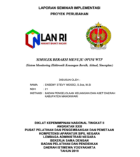 SIMOLEK (Sistim Monitoring Elektronik Keuangan Bersih Aktual Dan Sinergitas) Beraksi Menuju Opini WTP (Badan Pengelolaan Keuangan dan Aset Daerah Kabupaten Manokwari)