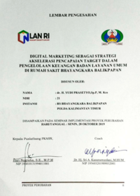 Digital Marketing Sebagai Strategi Akselerasi Pencapaian Target Dalam Pengelolaan Keuangan Badan Layanan Umum Di Rumah Sakit Bhayangkara Balikpapan