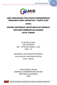 Sistem Informasi Akuntabilitas Kinerja Instansi Pemerintah (SIAKIP) Kota Cimahi - Bagian Organisasi Sekretariat Daerah (TERBAIK 4)