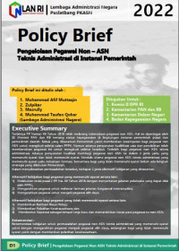 Policy Brief Pengelolaan Pegawai Non-ASN Teknis Administrasi di Instansi Pemerintah