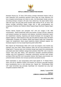 Buku Sejarah Perkembangan Diklat LAN