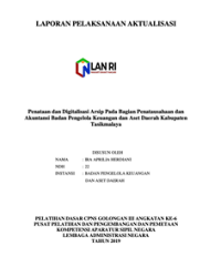 Penataan Dan Digitalisasi Arsip Di Bidang Penatausahaan Dan Akuntansi Badan Pengelola Keuangan Dan Aset Daerah Kabupaten Tasikmalaya