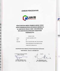 Penggunaan Media Pembelajaran Video Untuk Meningkatkan Kefasihan Membaca Al-Quran Di Kelas 5 SDN 1 Bojongasih Dinas Pendidikan Dan Kebudayaan Kabupaten Tasikmalaya