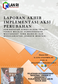 Peningkatan Pengelolaan Irigasi Melalui Pemberdayaan Masyarakat Yang Mandiri Dan Berkelanjutan (KANGEN MANTAN) - Dinas Pekerjaan Umum dan Penataan Ruang Kabupaten Garut
