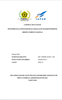 Pengembangan Sistem Kendali Jarak Jauh Teleskop Robotik Observatorium Nasional (Lembaga Penerbangan dan Antariksa Nasional )