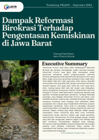 Policy Brief Dampak Reformasi Birokrasi Terhadap Pengentasan Kemiskinan di Jawa Barat