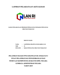 Kajian Pelaksanaan Program Pemagangan Di Badan Pengawas Obat Dan Makanan (BPOM)