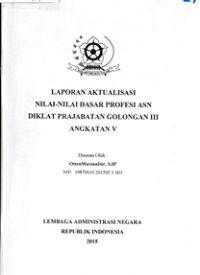 Laporan Aktualisasi Nilai-Nilai Dasar Profesi ASN di STIA LAN Makassar