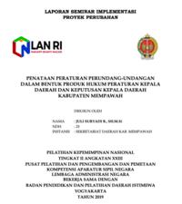 Penataan Peraturan Perundang-Undangan Dalam Bentuk Produk Hukum Peraturan Kepala Daerah Dan Keputusan Kepala Daerah Kabupaten Mempawah (Sekretariat Daerah)