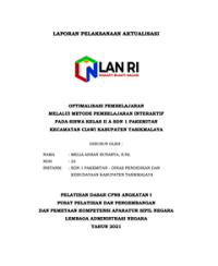 Optimalisasi Pembelajaran Melalui Metode Pembelajaran Interaktif Pada Siswa Kelas II A SDN 1 Pakemitan Kecamatan Ciawi Kabupaten Tasikmalaya