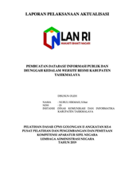 Pembuatan Database Informasi Publik Dan Diunggah Kedalam Website Resmi Kabupaten Tasikmalaya (Dinas Komunikasi dan Informatika)