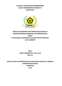 Penataan Kearsipan dan Perpustakaan Melalui Sistem Informasi Kearsipan Dan Perpustakaan (SIKAP) Di Kelurahan Cibangkong Kecamatan Batununggal Kota Bandung