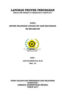Sistem Pelaporan Capaian IKU Dari Kelurahan Ke Kecamatan (Kecamatan Cibeunying Kaler)