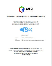 Intensifikasi Budidaya Ikan di Kelompok Buruan Sae (IBIS) (Dinas Ketahanan Pangan dan Pertanian)