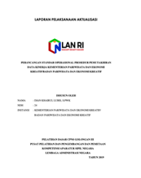 Penyusunan Standar Operasional Prosedur Pemutakhiran Data Kinerja Kementerian Pariwisata Dan Ekonomi Kreatif/Badan Pariwisata Dan Ekonomi Kreatif