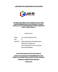 Optimalisasi Minat Baca Siswa Kelas IV SDN Rancakembang Melalui Gerakan Literasi Sekolah (GLS) Dengan Media Pohon Kebaikan Ratu (Rabu Sabtu) Kabupaten Tasikmalaya